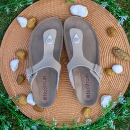 NoStrain Women Thong Cork Flats-picture-12