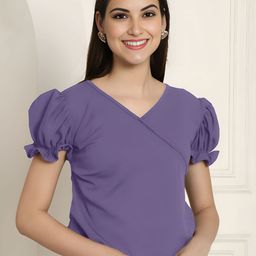 Mast & Harbour Women V-Neck Regular Wrap Top-picture-29