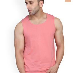 SLOWLORIS Pack Of 2 Round Neck Combed Cotton Gym Vests-picture-0