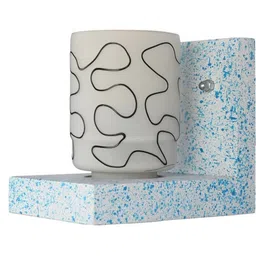 1ST TIME Black & White Printed Wood Contemporary Cylinder Shaped Wall Lamp-picture-26