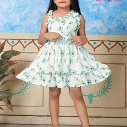 Satjal Fab Floral Print One Shoulder Layered Satin Fit & Flare Dress-picture-17