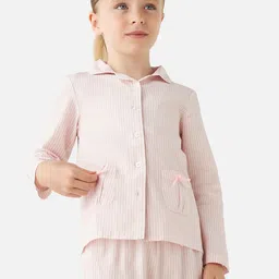 Juniors by Babyshop Girls Striped Night suit-image-98