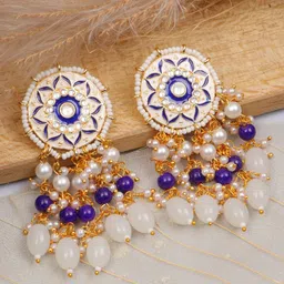 Crunchy Fashion Gold- Plated Classic Drop Earrings-image-77
