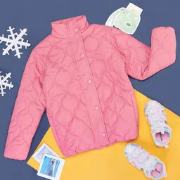 YU by Pantaloons Girls Mock Collar Long Sleeves Crop Quilted Jacket-picture-38