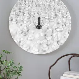 THE ARTMENT White & Grey Stand Out & Alone Matte Finish Canvas Wall Art-image-29