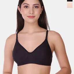 POOJA RAGENEE Pack of 2 Full Coverage Non Padded Cotton T-shirt Bra image 1