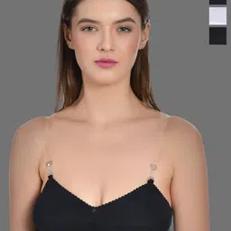 Aimly Pack Of 3 Medium Coverage All Day Comfort Cotton T-shirt Bra image 1