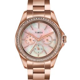 Timex Women Water Resistance Stainless Steel Multi Function Analogue Watch TW000Z403-picture-46