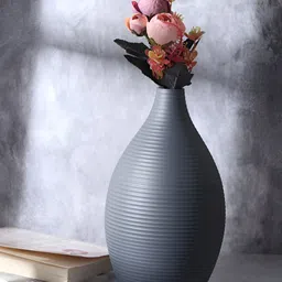 Decor de Maison Black Enamel Textured Flower vase-image-53