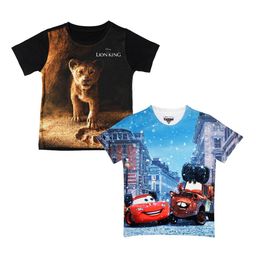 Disney by Wear Your Mind Boys Black Printed Round Neck T-shirt Pack of 2-picture-13