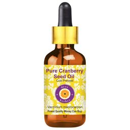Deve Herbes Pure Cranberry Seed Cold Pressed Oil with Glass Dropper - 15ml-picture-9