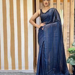Panzora Ombre Ready to Wear Saree With Blouse Piece-picture-3