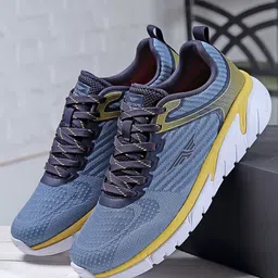 Red Tape Men Blue Mesh Walking Shoes-image-19