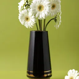TAYHAA Black & Gold Toned Ceramic Flower Vase-image-83