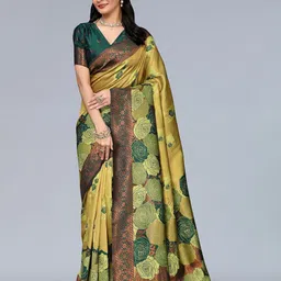saretramall Woven Design Zari Banarasi Saree-picture-27