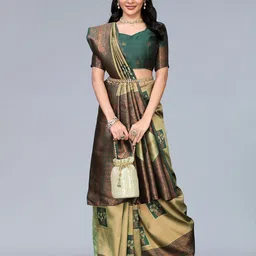 saretramall Woven Design Zari Banarasi Saree-picture-11