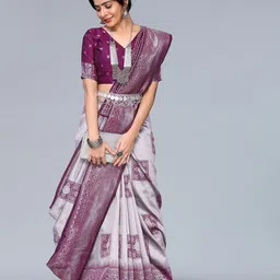 saretramall Woven Design Zari Banarasi Saree-picture-27