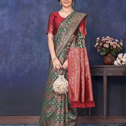 sareyavella Woven Design Zari Banarasi Saree-picture-31