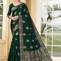 VEDANT VASTRAM Woven Design Zari Silk Banarasi Saree image 1