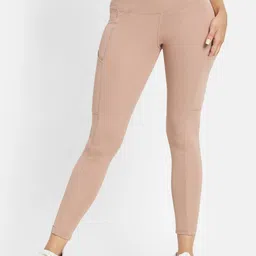 KICA Women Beige Solid Rapid Dry Tights-image-91
