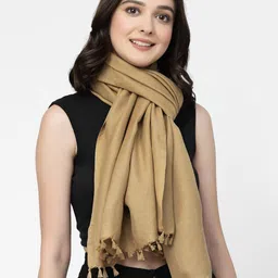 Arrabi Women Tasseled Cotton Stole-picture-25