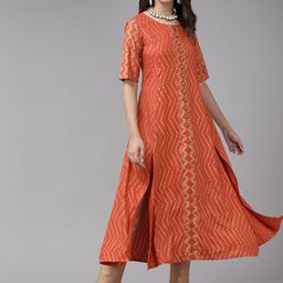 YASH GALLERY Ethnic Motifs Printed Kurta-picture-23