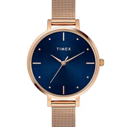 Timex Women Stainless Steel Bracelet Style Straps Analogue Watch TWEL155SMU09-image-76