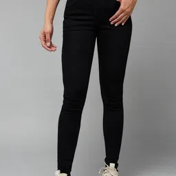 DOLCE CRUDO Women Slim Fit High-Rise Mildly Distressed Stretchable Jeans-image-21