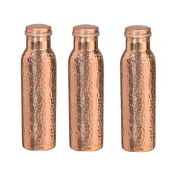 IMAGO 3 Pieces Copper Solid Water Bottle 1 L-image-1