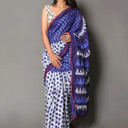 KALINI Abstract Printed Pure Cotton Saree-picture-29