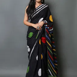 KALINI Geometric Printed Pure Cotton Saree-picture-33