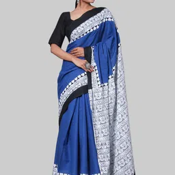 KALINI Ethnic Motifs Printed Pure Cotton Saree-picture-30
