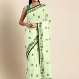 BUTA BUTI Floral Pure Cotton Saree-picture-25