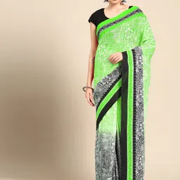 BUTA BUTI Floral Pure Cotton Saree-image-91