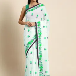 BUTA BUTI Floral Pure Cotton Saree-picture-30