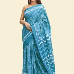 BUTA BUTI Floral Pure Cotton Saree-picture-22
