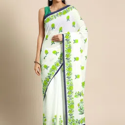 BUTA BUTI Pure Cotton Floral Daily Saree-image-89
