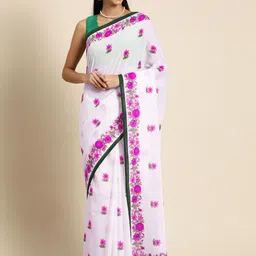 BUTA BUTI Floral Pure Cotton Saree-picture-41