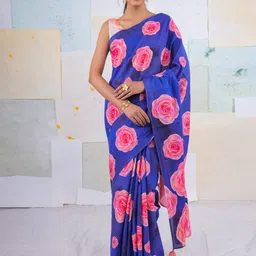 BUTA BUTI Floral Pure Cotton Saree-picture-21