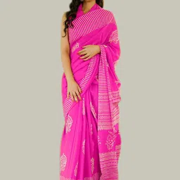 BUTA BUTI Ethnic Motif Pure Cotton Saree-picture-28