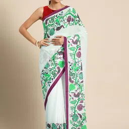 BUTA BUTI Floral Printed Pure Cotton Saree-picture-17