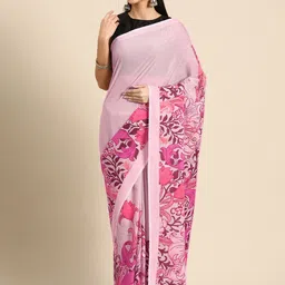 BUTA BUTI Floral Pure Cotton Saree-image-83