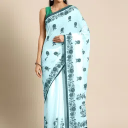 BUTA BUTI Floral Printed Pure Cotton Saree-picture-34