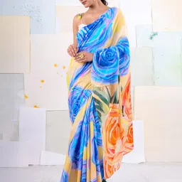 BUTA BUTI Floral Pure Cotton Saree-picture-30