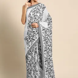 BUTA BUTI Floral Pure Cotton Saree-picture-10