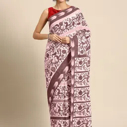 BUTA BUTI Floral Pure Cotton Saree-picture-34