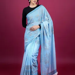 BUTA BUTI Floral Woven Design Pure Cotton Saree-picture-26