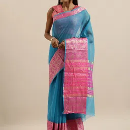 Mitera Ethnic Motifs Woven Design Saree-image-21