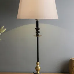 Homesake White & Black Solid Traditional Riveria Buffet Lamp-picture-15