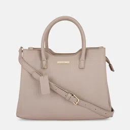 Forever Glam by Pantaloons Women Taupe PU Structured Handheld Bag-picture-33
